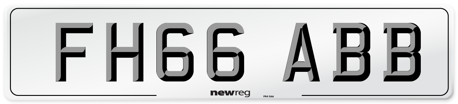 FH66 ABB Number Plate from New Reg